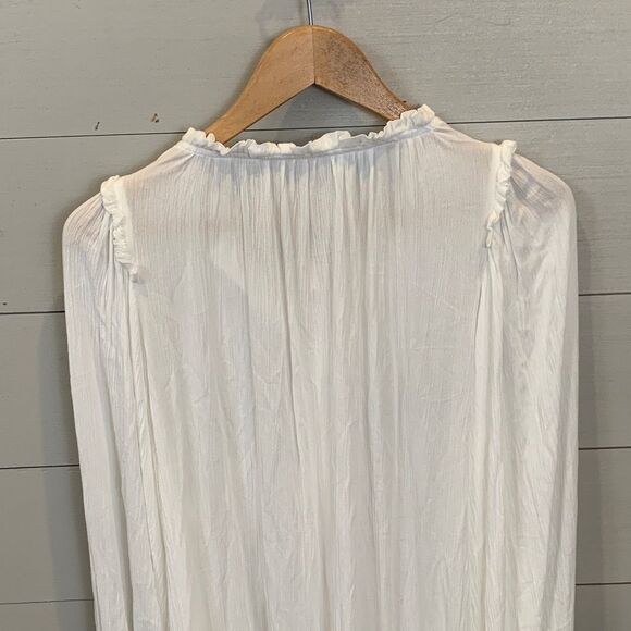 Free People Jeanette tunic while lace blouse tunic NWT size XS - Picture 8 of 11